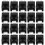 20 τεμάχια RJ45 8P8C Υπολογιστής Internet Δίκτυο PCB Υποδοχή Jack Μαύρο 3