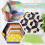 Conjunto de 3 Réguas Acrílicas para Quilting com Meio Hexágono, Tamanhos 8, 9 e 10 Polegadas, para Costura e Quilting. 5