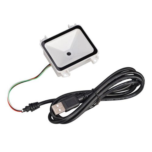 Impressora compacta para instalação fixa em quiosques com leitor de código de barras 2D integrado, leitor QR USB e interface RS232 TTL. 1