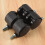 Rodízio giratório de plástico com haste de rosca de 8 mm e roda de 1,5 polegadas de diâmetro (4 peças) - Preto 8