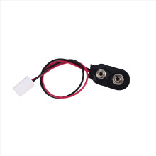 Miniatuur 9V batterijconnector met draad en enkele aansluiting LA005