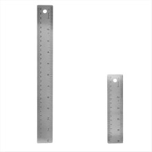 Metalllineal aus Edelstahl mit Korkrücken, 6 Zoll (15,2 cm) mit gerader Kante, Linealrücken