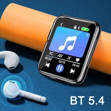 Lettore musicale MP3 con Bluetooth 5.4 HiFi MP4 Schermo touch completo Altoparlante integrato Registratore Fotocamera Video