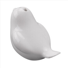 set di saliere e pepiere in ceramica Love Birds, bomboniere personalizzate per matrimonio - Bianco