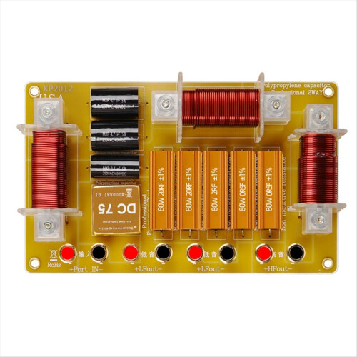 Divisor de frequência de áudio de 1500 W, crossover de 2 vias, alto desempenho em palcos de 12 e 15 polegadas. 1