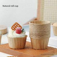 Pirottini per cupcake, vassoi di carta resistenti alle alte temperature per muffin domestici, stampi per cottura a vapore per dessert B
