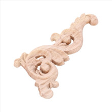 Puusta veistetty kulmatarra applikaatiolla oven seinäkoriste 12 * 6 cm maalaamaton
