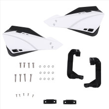 Paramani universale per moto, bianco, per motocross, per manubrio da 22 mm