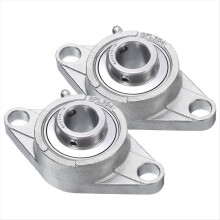peças de mancais de apoio SUCFL204-12 com furo de 3/4 de polegada, autoalinhantes, montados em base de ferro fundido maciço e aço cromado.