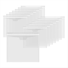 12 x Aufbewahrungsbeutel für Scrapbook-Papier mit Schnallenverschluss, transparent, für die Aufbewahrung von Papier, Vinyl