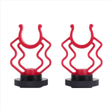 Adaptador de montaje de choque ondulado para micrófono universal, 2 piezas, soporte de plástico de repuesto para By-mm1