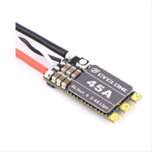 BLHeli S 2-6S Lipo 45A Brushless ESC LED RGB programmabile integrato per parti di droni RC FPV