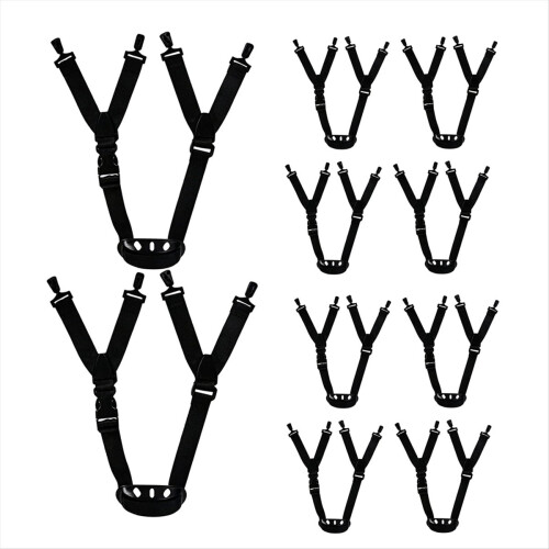 Ajuste multiponto da cinta jugular do capacete, pacote com 10 unidades. 1