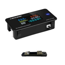 Medidor de Potência Digital LED KEWEISI DC 0-200V, 50A