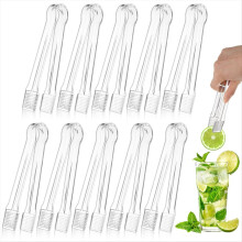 10 stuks serveertangen, doorzichtige kleine keukenbenodigdheden voor feestmaaltijden, buffetten, voorgerechten, salades, catering, ijs