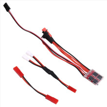 Minicontrolador de velocidad eléctrico con escobillas, 30 A, 4-8 V, ESC, motor electrónico con escobillas y cable JST para coche RC.