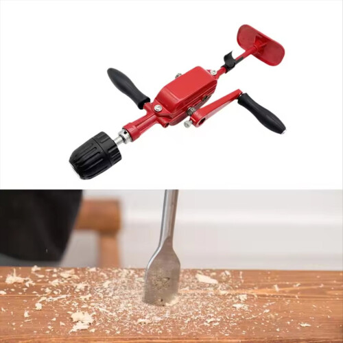 Χειροκίνητο τρυπάνι DIY με ρυθμιζόμενη ταχύτητα, άνετο εργαλείο για επαγγελματίες 2