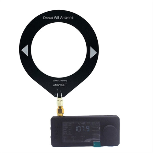 Receptor de rádio mini SI4732 de 1,9 polegadas, portátil, ondas curtas (HF), ondas médias (MW) e VHF (0,5-108 MHz).