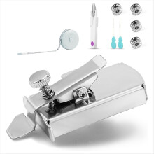 Conjunto de guia de costura magnético atualizado, guia de bainha universal, régua multifuncional para costura de bainha em linha reta.