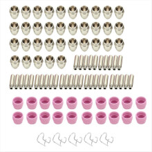 95 Stück Keramik-Luftplasma-Schneidbrennerdüsen, Verbrauchsmaterialien, Kontaktspitzen für SG-55, AG-60, WSD-60P