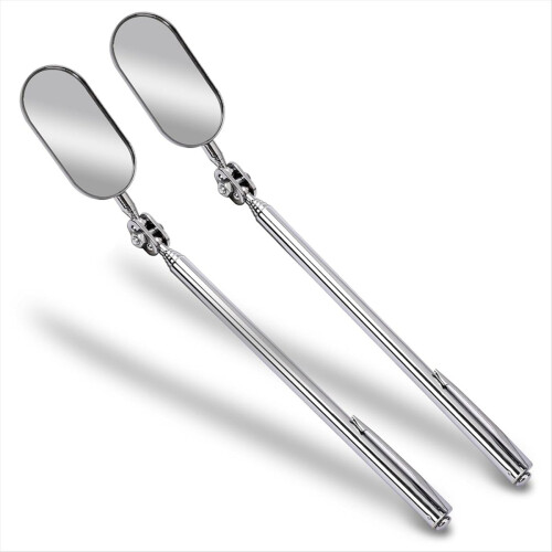 Conjunto de 2 espelhos telescópicos de inspeção para veículos. 1