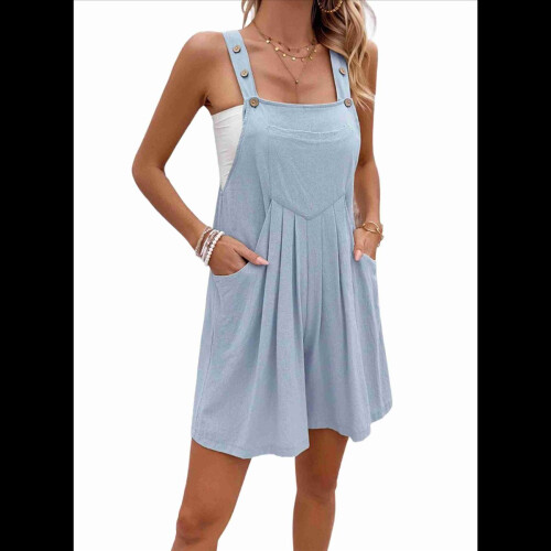 Effen korte overall S 2