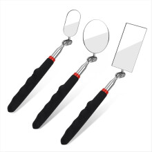 3er-Pack Teleskop-Inspektionsspiegel, Kontrollspiegel, Werkzeug für Fahrzeug, Auto, Wimpern