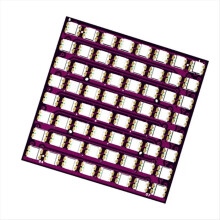 Tela de LED Dotstar de alta densidade 8x8, 64 bits RGB
