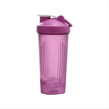 Copo Shaker Esportivo Portátil e Prático para Misturar, 600ml, Garrafa de Plástico para Adultos