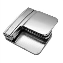 Pince de réglage de ceinture multifonctionnelle à clip, boucle pliable pour rétrécir la taille du pantalon, argentée