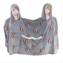 Pijama doble de palomitas de maíz, diseño, ropa de casa de una pieza cálida e íntima, manta dramática