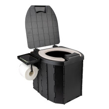 Kannettava kokoontaitettava WC lapsille PU aikuisille kannella leirintä ulkona vauva auto