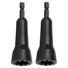 Drahtverdrillzange, Drahtverdrillwerkzeug, Verdrillzange, -Verdrillsteckdose mit 1/4-Zoll-Bohrfutter, 2er-Pack (Schwarz)
