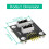 Dual-USB-3.1-Frontpanel-Buchse Key-A Typ-E auf 2.0 9-Pin-Mainboard-Header-Stecker-Verlängerungskabeladapter 6