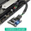 Dual-USB-3.1-Frontpanel-Buchse Key-A Typ-E auf 2.0 9-Pin-Mainboard-Header-Stecker-Verlängerungskabeladapter 4