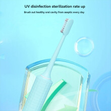 Zahnbürstensterilisator, UV-Sterilisator und Halterung, 5 Fächer, kabellos, Wandmontage