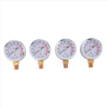 Manómetro de presión de aire de 0 a 200 psi, 4 unidades, conexión NPT macho de 1/8 pulg., montaje lateral inferior, compresor de dial de 1,57 pulg.