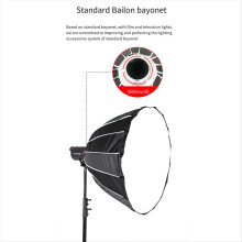 Softbox fotografico da 90 cm di diametro, a sgancio rapido, con griglia in metallo, paralume a baionetta Bowens