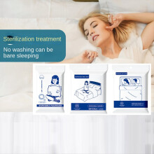Sábana de viaje desechable, funda nórdica, funda de almohada, traje de cama doble de 4 piezas, saco de dormir antisuciedad, edredón