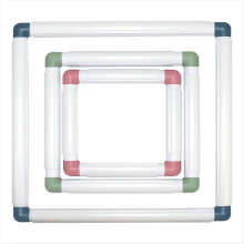 3er-Pack quadratische Stickrahmen für Punch Needle Quilting, wie abgebildet