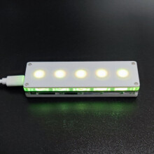 RGB Silent Touch 5-Tasten-Multimedia-Tastatur mit programmierbarer Lautstärkeregelung, Aufnahmefunktion, Kopierfunktion, benutzerdefinierten Makros
