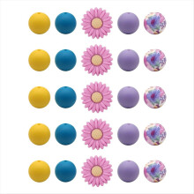 Contas de silicone em formato de margarida, flores brancas e pêssego, contas redondas soltas com cordão elástico.