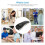 Leitor de código de barras HBA-W6 sem fio 1D/2D CMOS USB Bluetooth Mini Pocket QR Reader para IOS Android (Branco) 7