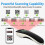 Leitor de código de barras HBA-W6 sem fio 1D/2D CMOS USB Bluetooth Mini Pocket QR Reader para IOS Android (Branco) 4