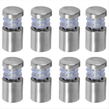 Parafusos espaçadores de 19 x 25 mm (3/4 pol. x 1 pol.) para fixação de placas de acrílico na parede - Pacote com 8 unidades