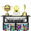 Suporte para medalhas e troféus, 40 x 18 cm (15,8 x 7 polegadas), para montagem na parede. 3
