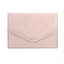 Étui de voyage pour bijoux, pliable et enroulable, pochette de rangement matelassée pour colliers, boucles d'oreilles, bracelets et bagues.