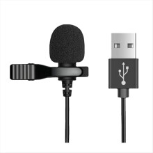 Microfone de lapela para celular, vídeo ao vivo, placa de som, câmera, gravação, entrevista, redução de ruído, C