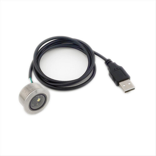 Módulo Leitor de Código de Barras 1D/2D e QR Code GM861 com Interface USB, Rosca em Aço Inoxidável e Luz de Preenchimento. 2