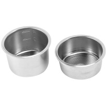Pacote com 2 filtros de 51 mm para 2/4 de xícara, cesto de filtro de reposição para porta-filtro sem fundo, para café, EC680 EC685